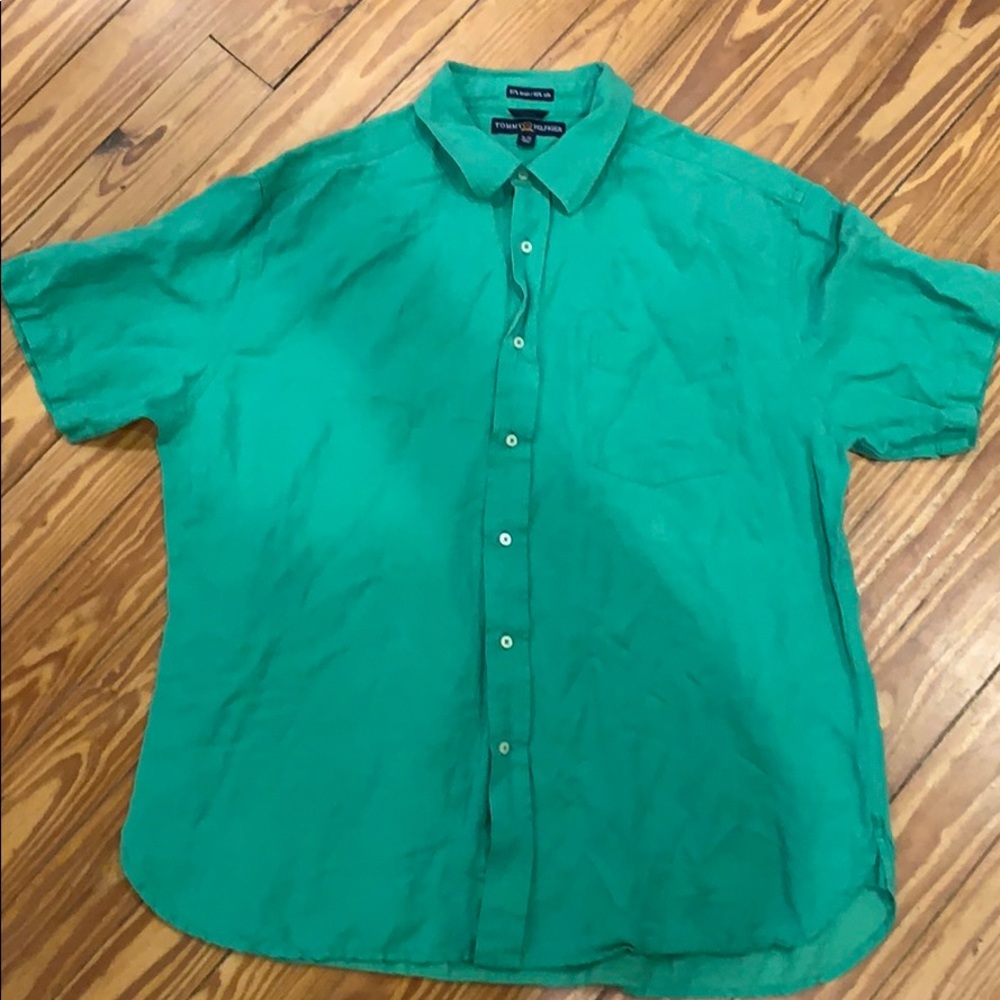 2005 Tommy Hilfiger Linen/Silk SS Button up